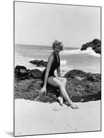 From Here to Eternity by FredZinnemann with Deborah Kerr (1921 - 2007), here 1953 (b/w photo)-null-Mounted Photo