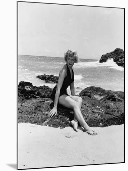 From Here to Eternity by FredZinnemann with Deborah Kerr (1921 - 2007), here 1953 (b/w photo)-null-Mounted Photo