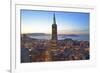 From Hotel Mandarin Oriental Towards Transamerica Pyramid and Coit Tower, San Francisco, California-Christian Heeb-Framed Photographic Print