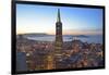 From Hotel Mandarin Oriental Towards Transamerica Pyramid and Coit Tower, San Francisco, California-Christian Heeb-Framed Photographic Print