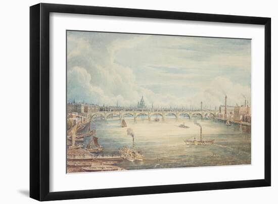 From Hungerford Pier, 1837-Gideon Yates-Framed Giclee Print