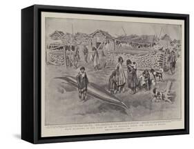 From Klondyke to the Coast by the St Michael's Route, the Village of Nulato-Charles Edwin Fripp-Framed Stretched Canvas