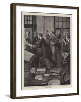 From Kroonstad to Cornhill, Welcoming Back a Civ at His Office-Henry Marriott Paget-Framed Giclee Print