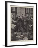 From Kroonstad to Cornhill, Welcoming Back a Civ at His Office-Henry Marriott Paget-Framed Giclee Print