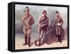 From Left, a Trooper of the South African Light Horse-Louis Creswicke-Framed Stretched Canvas