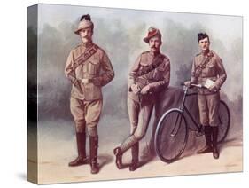 From Left, a Trooper of the South African Light Horse-Louis Creswicke-Stretched Canvas