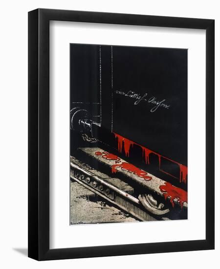 'From Liege to Aix-la-Chapelle, 1914' (1916)-Louis Raemaekers-Framed Giclee Print