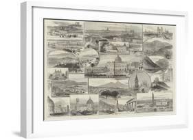 From London to the Riviera and Italy-null-Framed Giclee Print