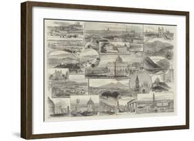 From London to the Riviera and Italy-null-Framed Giclee Print