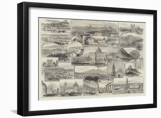 From London to the Riviera and Italy-null-Framed Giclee Print