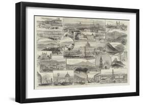 From London to the Riviera and Italy-null-Framed Giclee Print