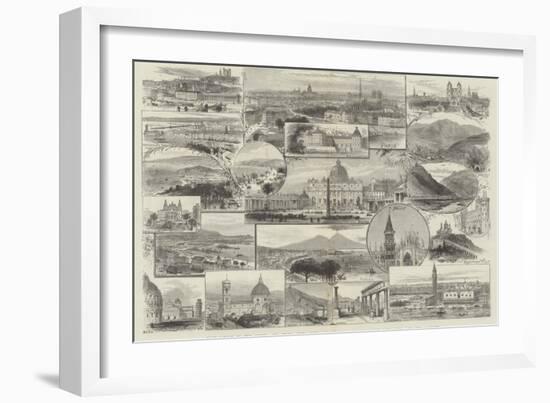 From London to the Riviera and Italy-null-Framed Giclee Print