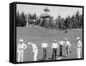 From Mountain Golf Club, White Mts., N.H.-null-Framed Stretched Canvas