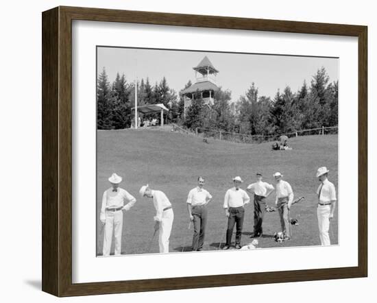 From Mountain Golf Club, White Mts., N.H.-null-Framed Photo