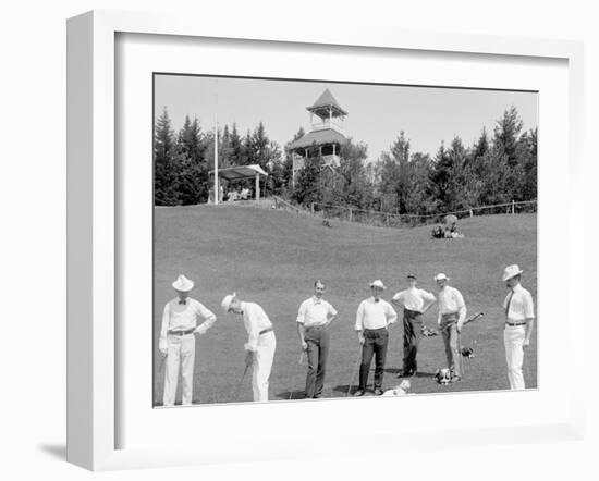 From Mountain Golf Club, White Mts., N.H.-null-Framed Photo