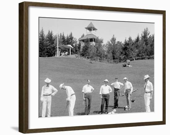 From Mountain Golf Club, White Mts., N.H.-null-Framed Photo