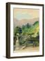 From Our Garden in Nikko Mountain Looking Toward Nan-Tai-San Whose Outline Is Rounded by Fog-John La Farge-Framed Giclee Print