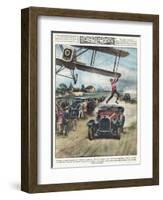 From Plane to Car 1928-Alfredo Ortelli-Framed Art Print