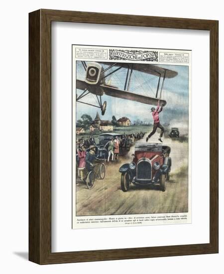 From Plane to Car 1928-Alfredo Ortelli-Framed Art Print