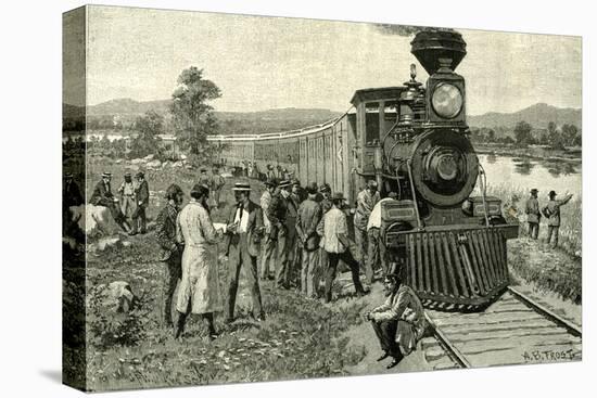 From Portland to the Yellowstone Park. a Breakdown on the Line 1891 Usa-null-Stretched Canvas