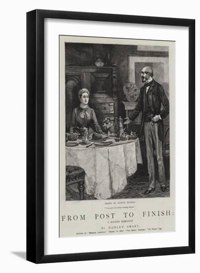 From Post to Finish, a Racing Romance-Arthur Hopkins-Framed Giclee Print