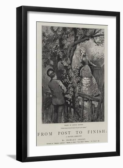 From Post to Finish, a Racing Romance-Arthur Hopkins-Framed Giclee Print