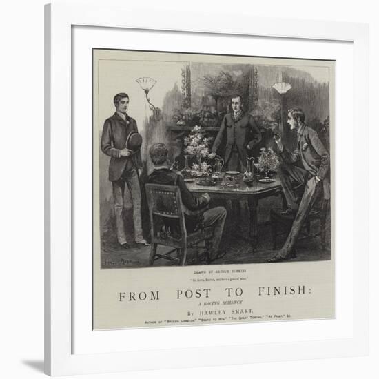 From Post to Finish, a Racing Romance-Arthur Hopkins-Framed Giclee Print