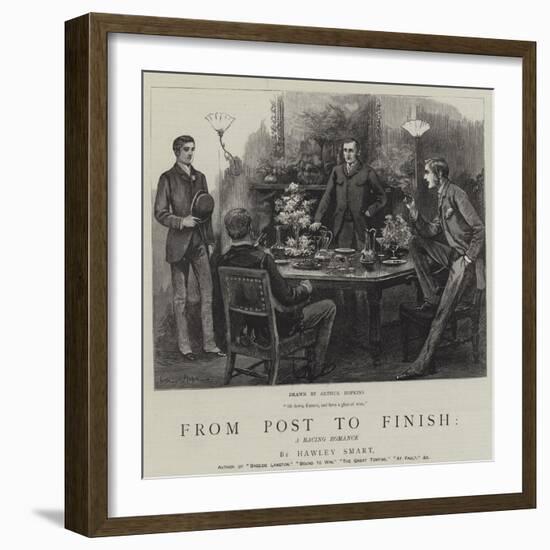 From Post to Finish, a Racing Romance-Arthur Hopkins-Framed Giclee Print