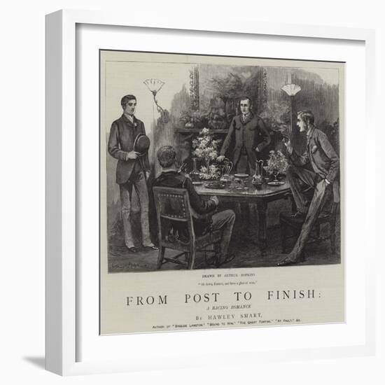 From Post to Finish, a Racing Romance-Arthur Hopkins-Framed Giclee Print