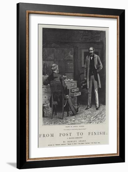 From Post to Finish, a Racing Romance-Arthur Hopkins-Framed Giclee Print