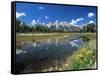 from Schwabacher's Landing Across the Snake River to the Teton Range, Grand Teton National Park-Ruth Tomlinson-Framed Stretched Canvas