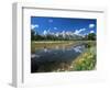 from Schwabacher's Landing Across the Snake River to the Teton Range, Grand Teton National Park-Ruth Tomlinson-Framed Photographic Print