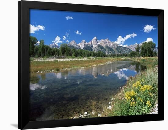 from Schwabacher's Landing Across the Snake River to the Teton Range, Grand Teton National Park-Ruth Tomlinson-Framed Photographic Print