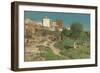 From Sevilla in Spain, 1882 (Oil on Wood)-Christian Eriksen Skredsvig-Framed Giclee Print