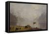 From Sognefjorden-Hans Andreas Dahl-Framed Stretched Canvas