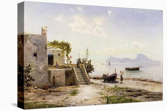 From Sorrento, Towards Capri-Peder Mork Monsted-Stretched Canvas