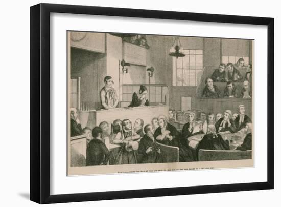 From the Bar of the Gin Shop to the Bar at the Old Bailey Is But One Step-null-Framed Giclee Print