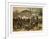 From the Battle at Mont Valerien on the 19th of January; the First Compagnie of the 5th Battalion o-null-Framed Giclee Print