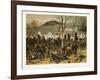 From the Battle at Mont Valerien on the 19th of January; the First Compagnie of the 5th Battalion o-null-Framed Giclee Print