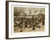 From the Battle Near Amiens on the 23rd of December 1870. the Storming of the Railway Dam Near Vill-null-Framed Giclee Print