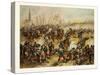 From the Battle of St. Quentin on the 19th of January 1871. German Cavalry Charging at a French Def-null-Stretched Canvas