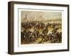 From the Battle of St. Quentin on the 19th of January 1871. German Cavalry Charging at a French Def-null-Framed Giclee Print