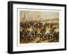 From the Battle of St. Quentin on the 19th of January 1871. German Cavalry Charging at a French Def-null-Framed Giclee Print