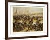 From the Battle of St. Quentin on the 19th of January 1871. German Cavalry Charging at a French Def-null-Framed Giclee Print