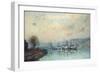 From the Boathouse, Outskirts of Rouen-Albert-Charles Lebourg-Framed Giclee Print