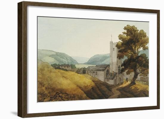 From the Churchyard at Dulverton, Somerset, 1800-John White Abbott-Framed Giclee Print