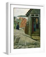 From the coast, 1881-Christian Krohg-Framed Giclee Print