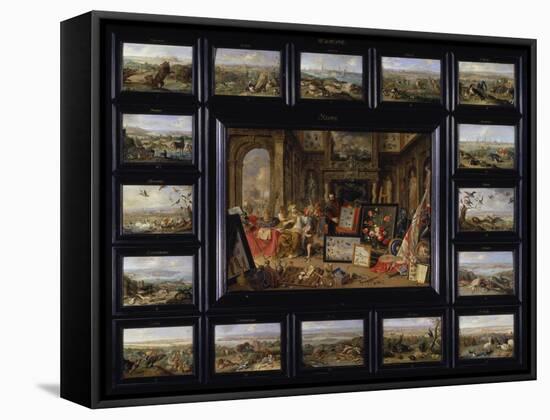 From the Cycle of the Four Continents: Europe-Jan van Kessel-Framed Stretched Canvas