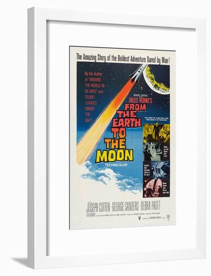 From the Earth to the Moon-null-Framed Art Print