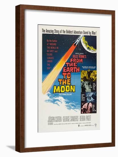 From the Earth to the Moon-null-Framed Art Print